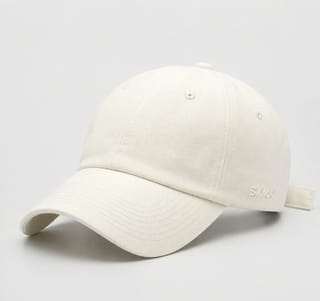 Custom Cream Washed Cotton Dad Cap