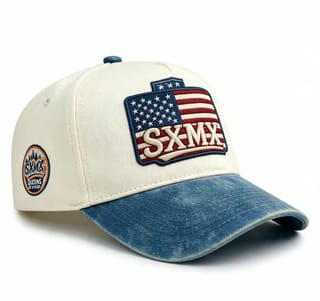 Custom American Flag Patch Trucker Cap with Contrast Brim thumb 18