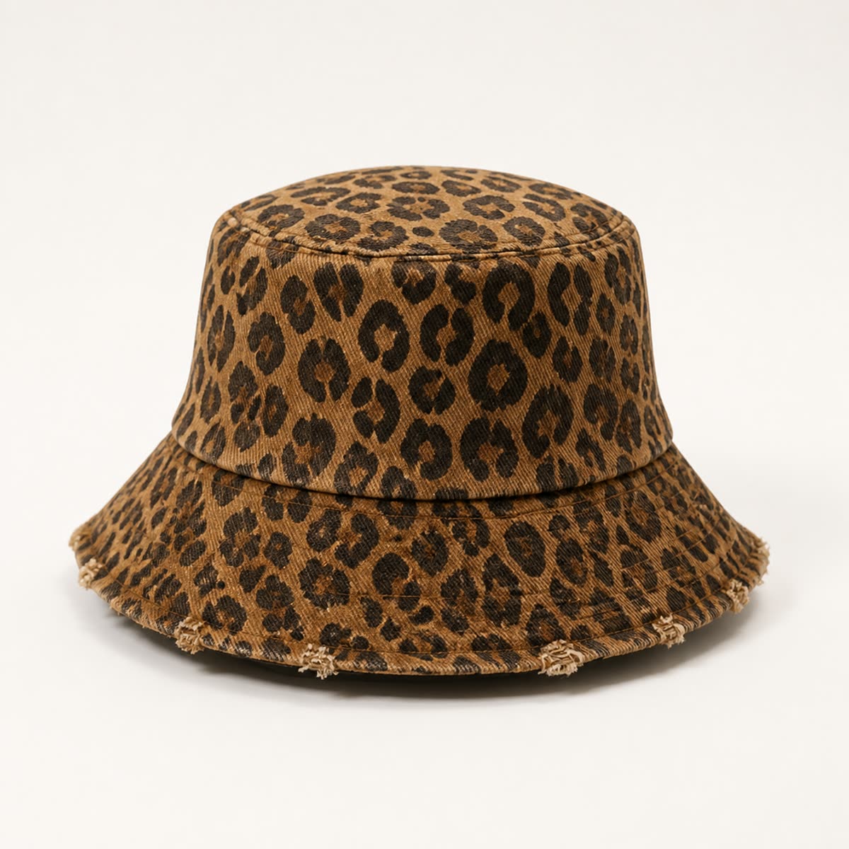 Custom Leopard Distressed Bucket Hat with 6 Colorways - image 1