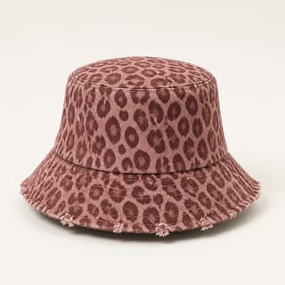 Custom Leopard Distressed Bucket Hat with 6 Colorways thumb 5
