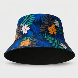 Custom Reversible Bucket Hat with Pattern Outside