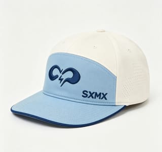 Custom Two-Tone Camp Cap with Embroidered Logo thumb 2