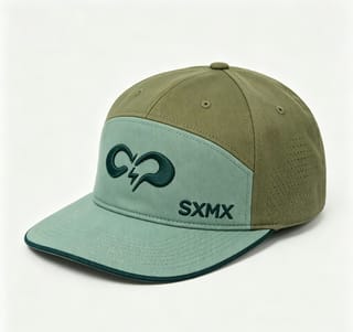 Custom Two-Tone Camp Cap with Embroidered Logo thumb 4