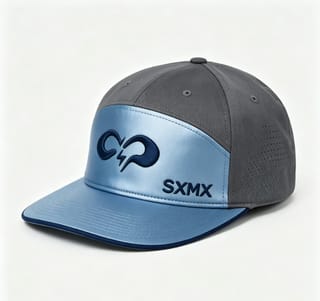 Custom Two-Tone Camp Cap with Embroidered Logo thumb 6