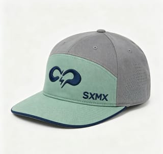 Custom Two-Tone Camp Cap with Embroidered Logo thumb 7