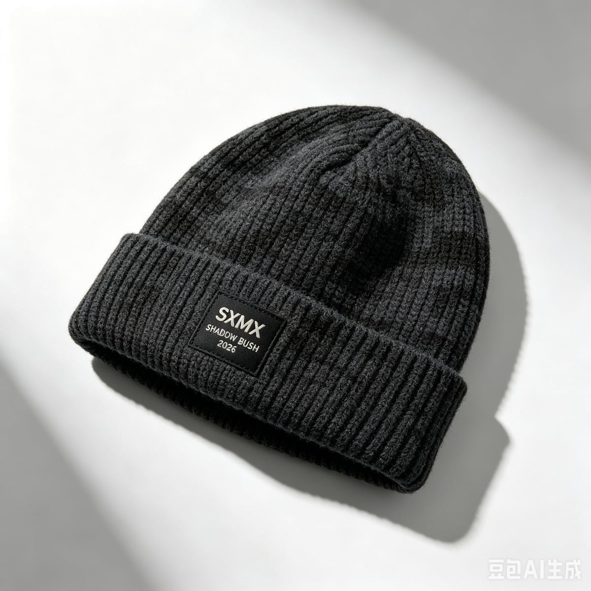 Custom Patch Embroidered Acrylic Knit Beanie, Cuffed | Custom Hat