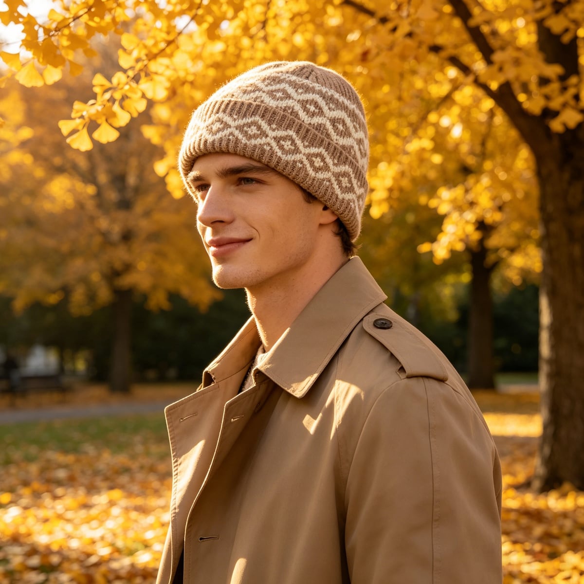 Custom Beanie – Style 02 on model