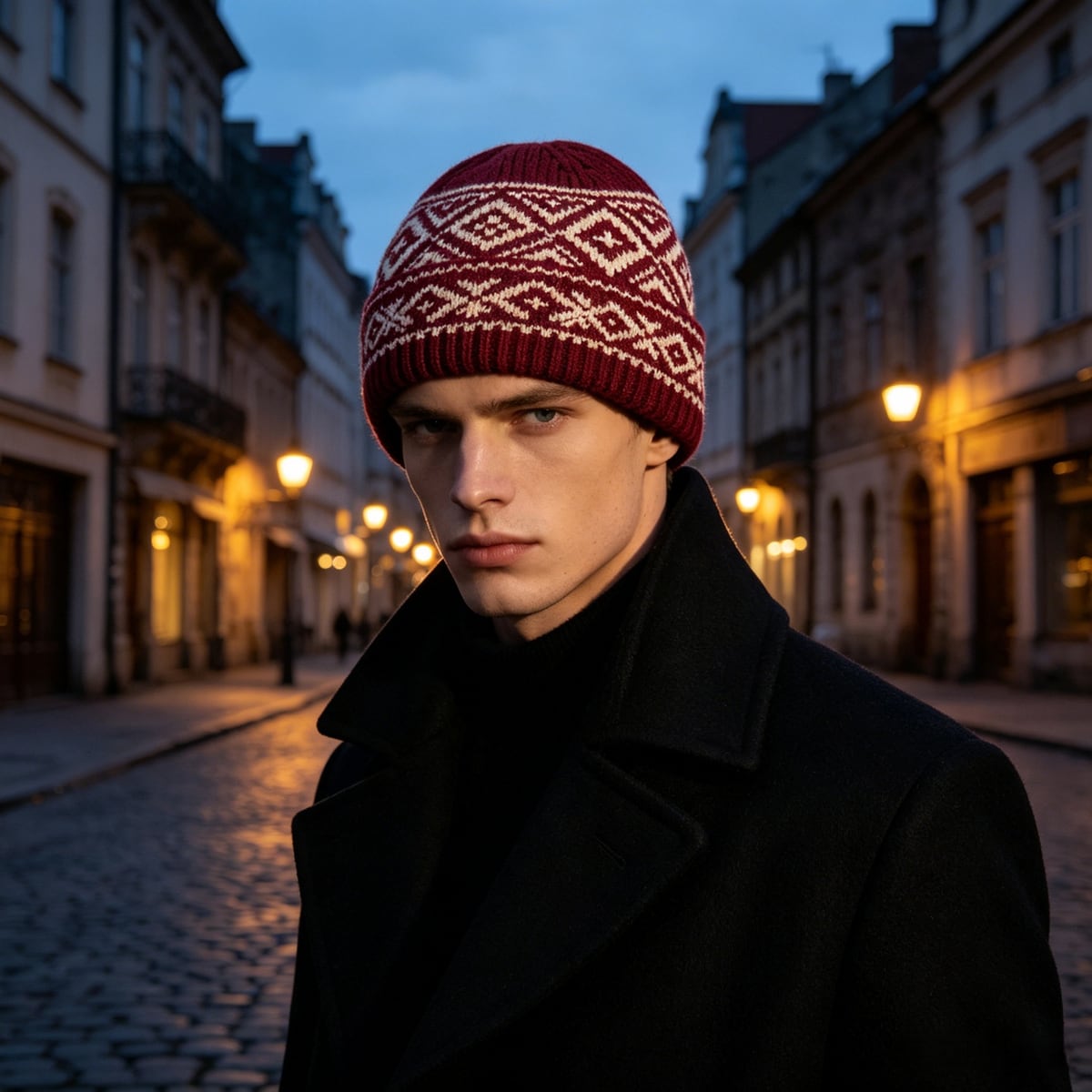 Custom Beanie – Style 02 on model