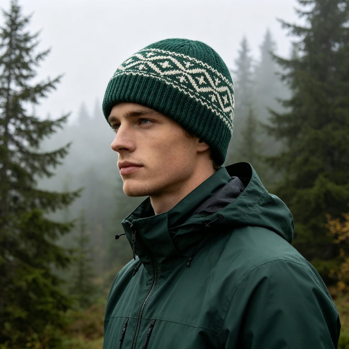 Custom Beanie – Style 02 on model