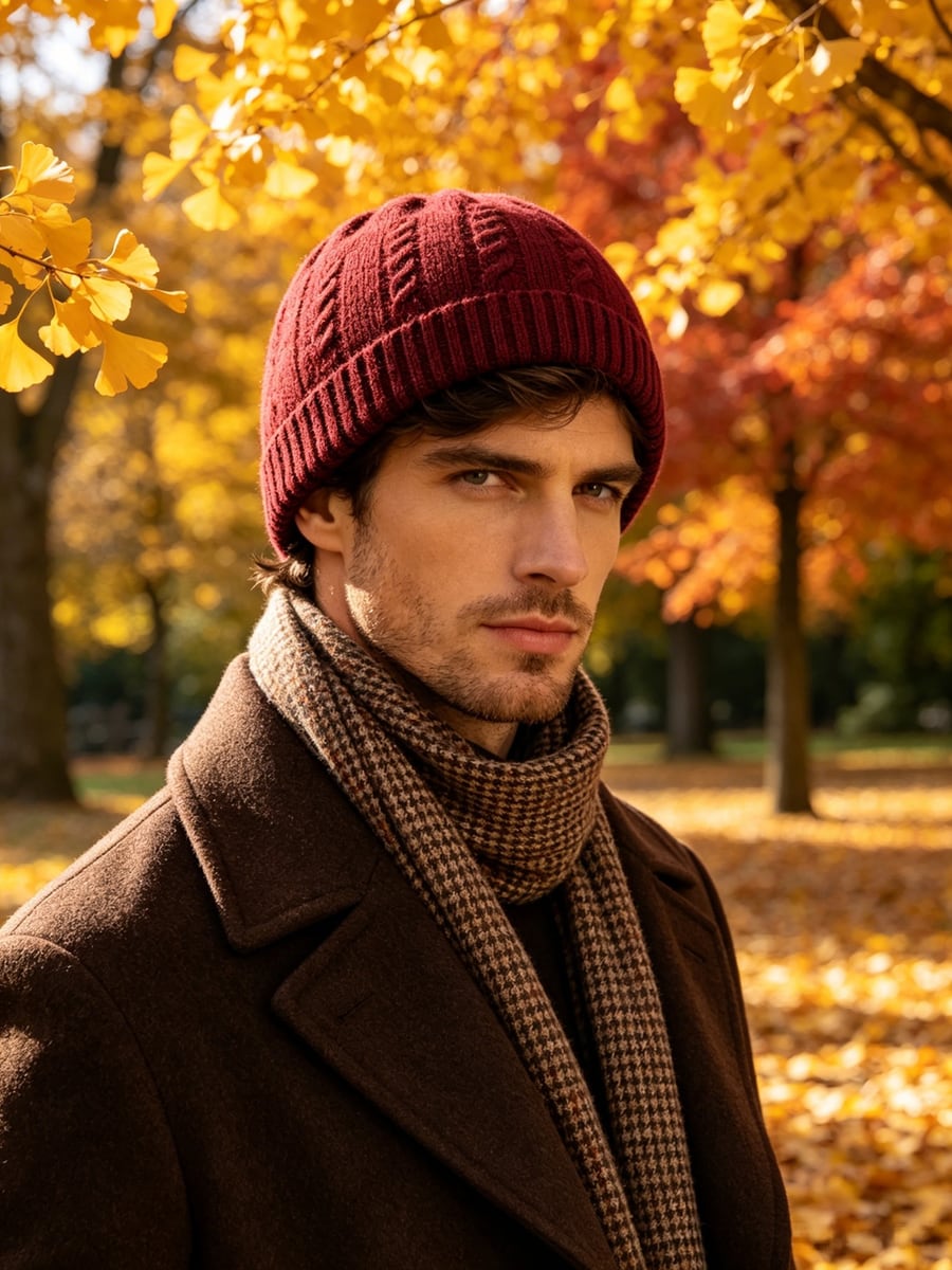 Custom Beanie – Style 03 on model