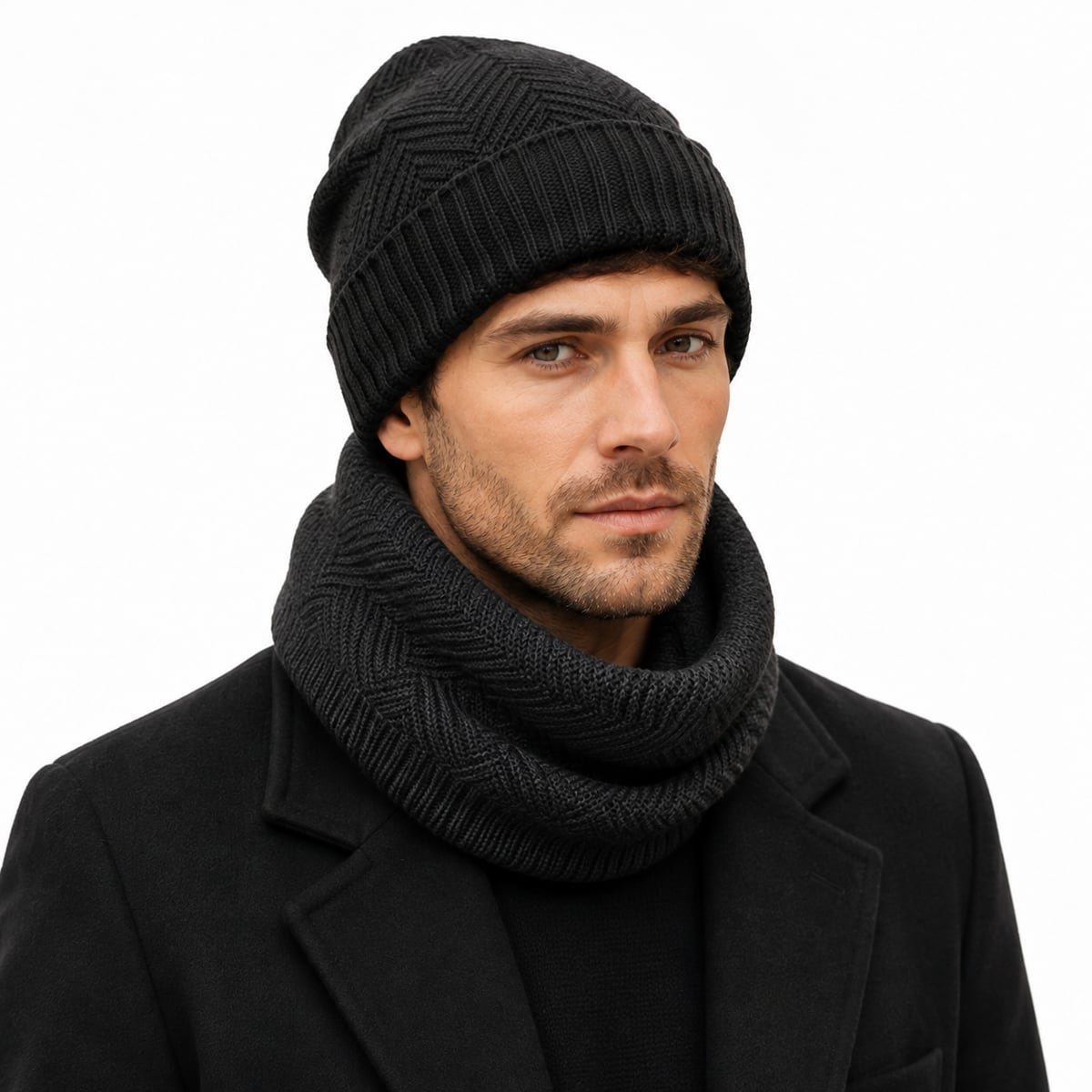 Custom Beanie – Style 05 on model