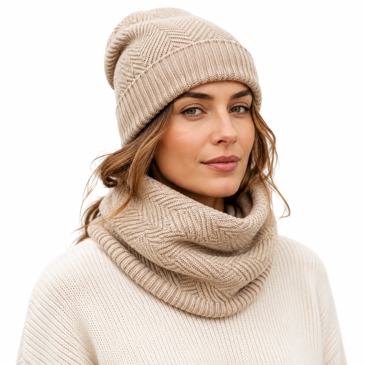 Custom Beanie – Style 05 on model