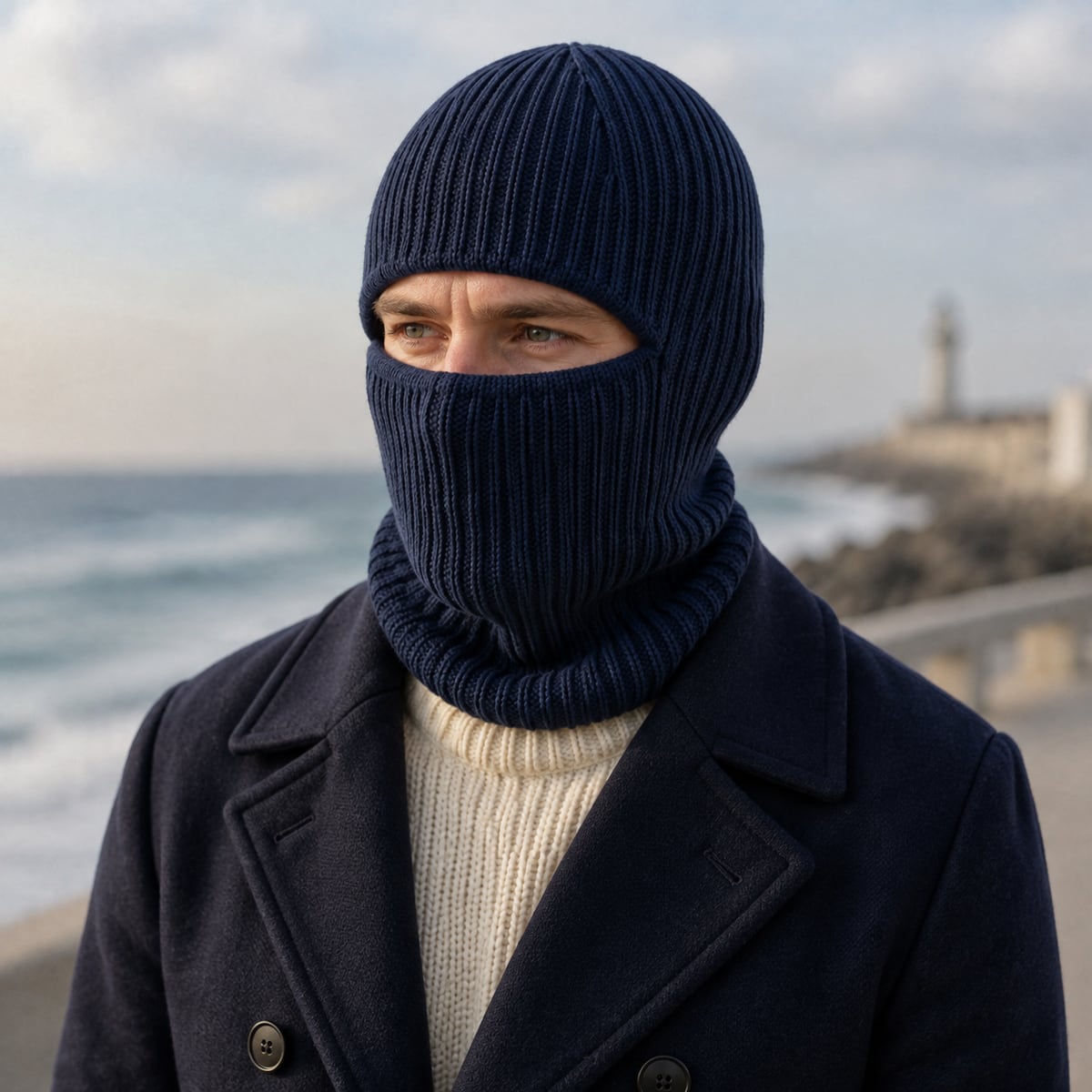 Custom Beanie – Style 06 on model