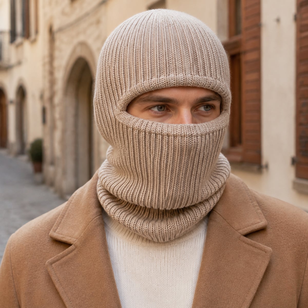 Custom Beanie – Style 06 on model