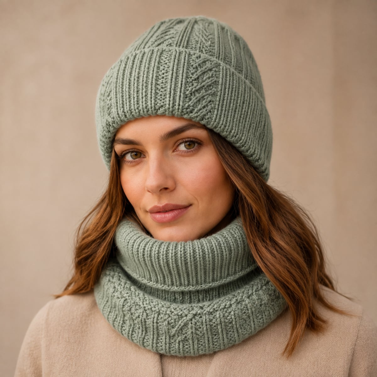 Custom Beanie – Style 07 on model