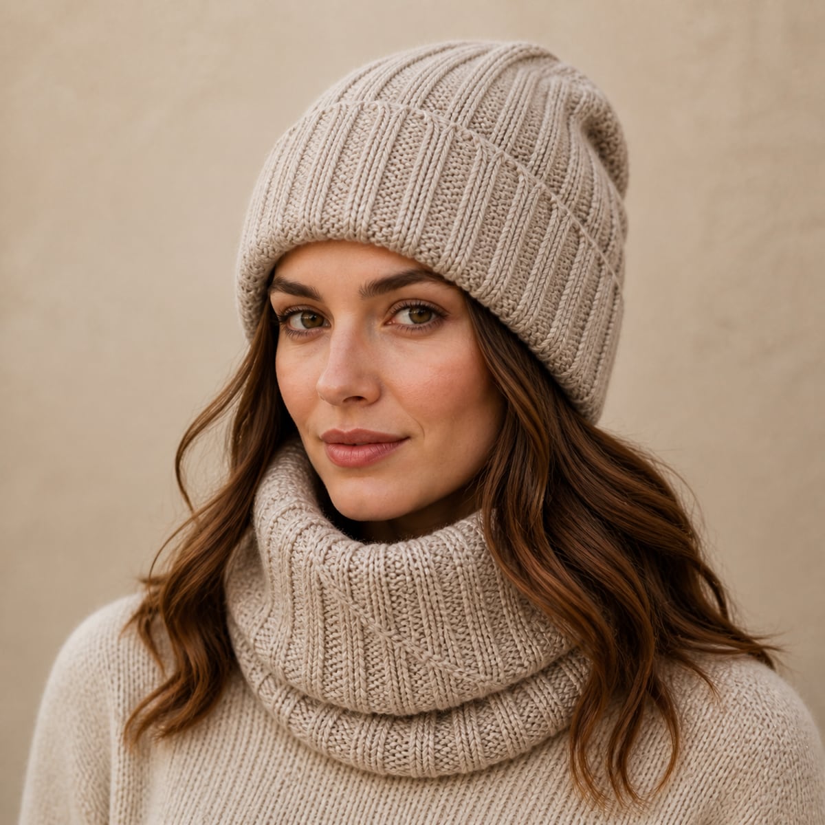 Custom Beanie – Style 07 on model