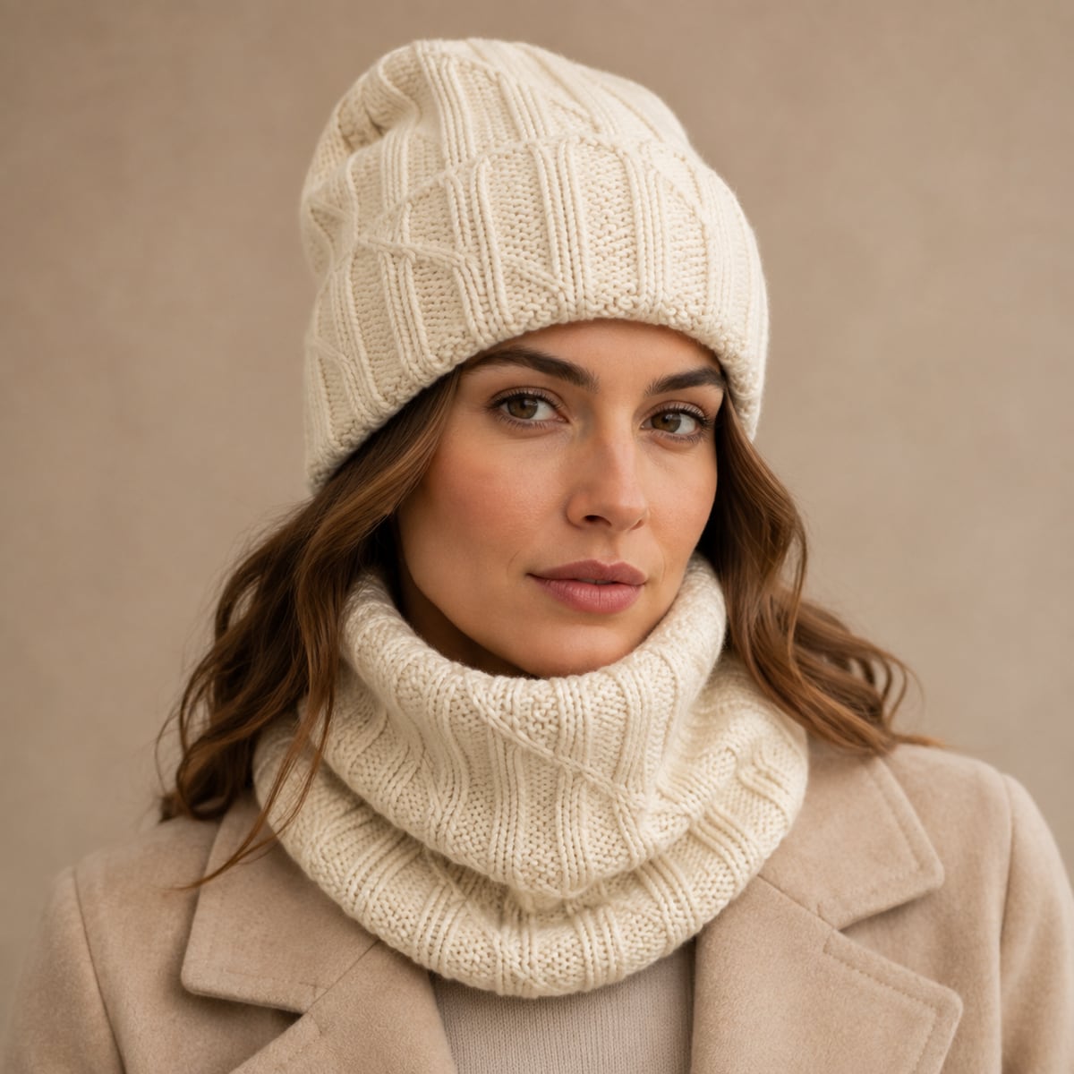 Custom Beanie – Style 07 on model