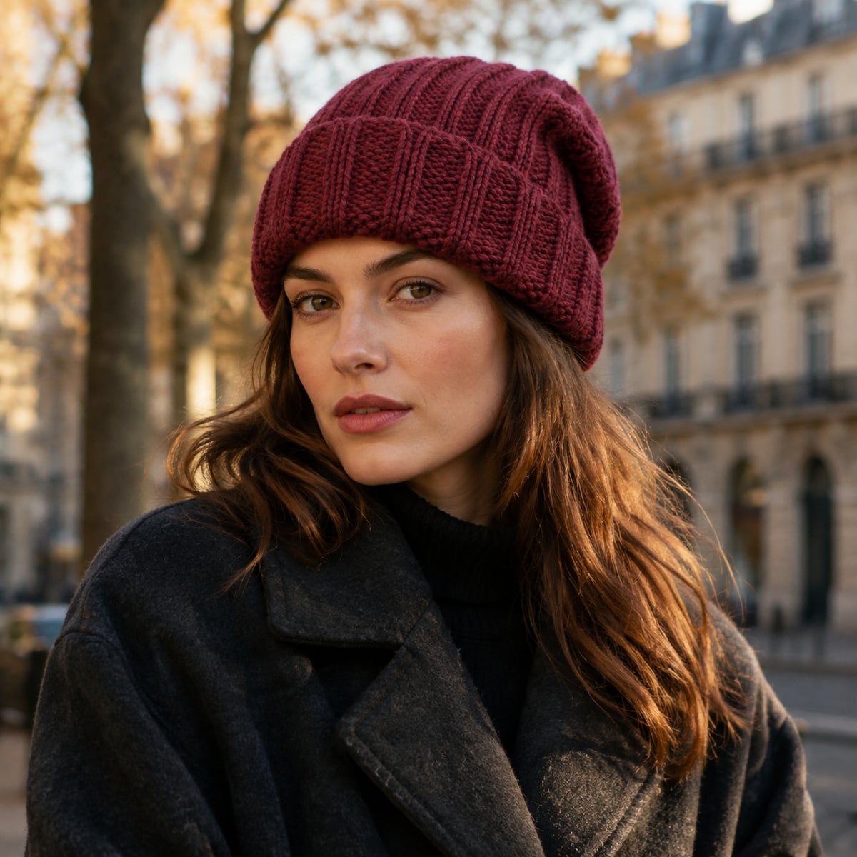 Custom Beanie – Style 07 on model