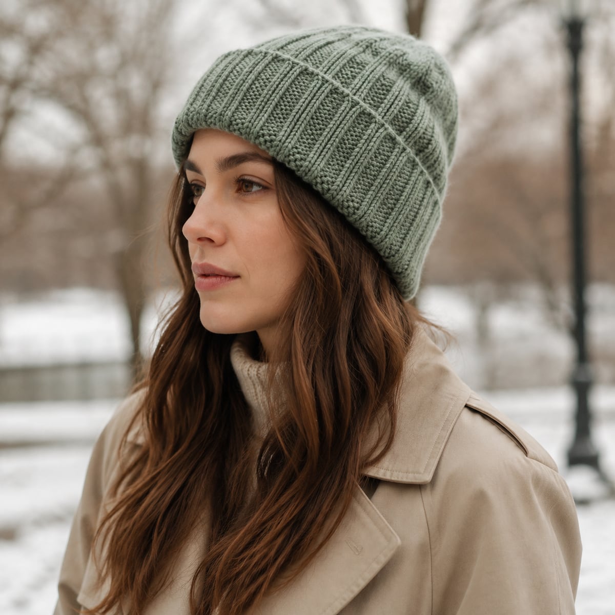 Custom Beanie – Style 07 on model