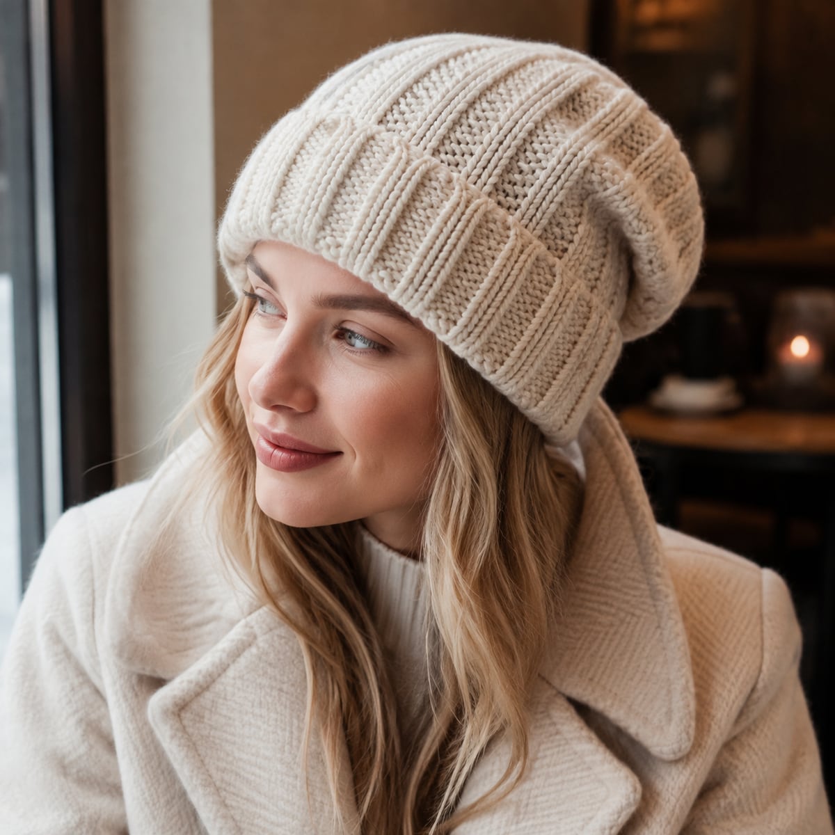 Custom Beanie – Style 07 on model