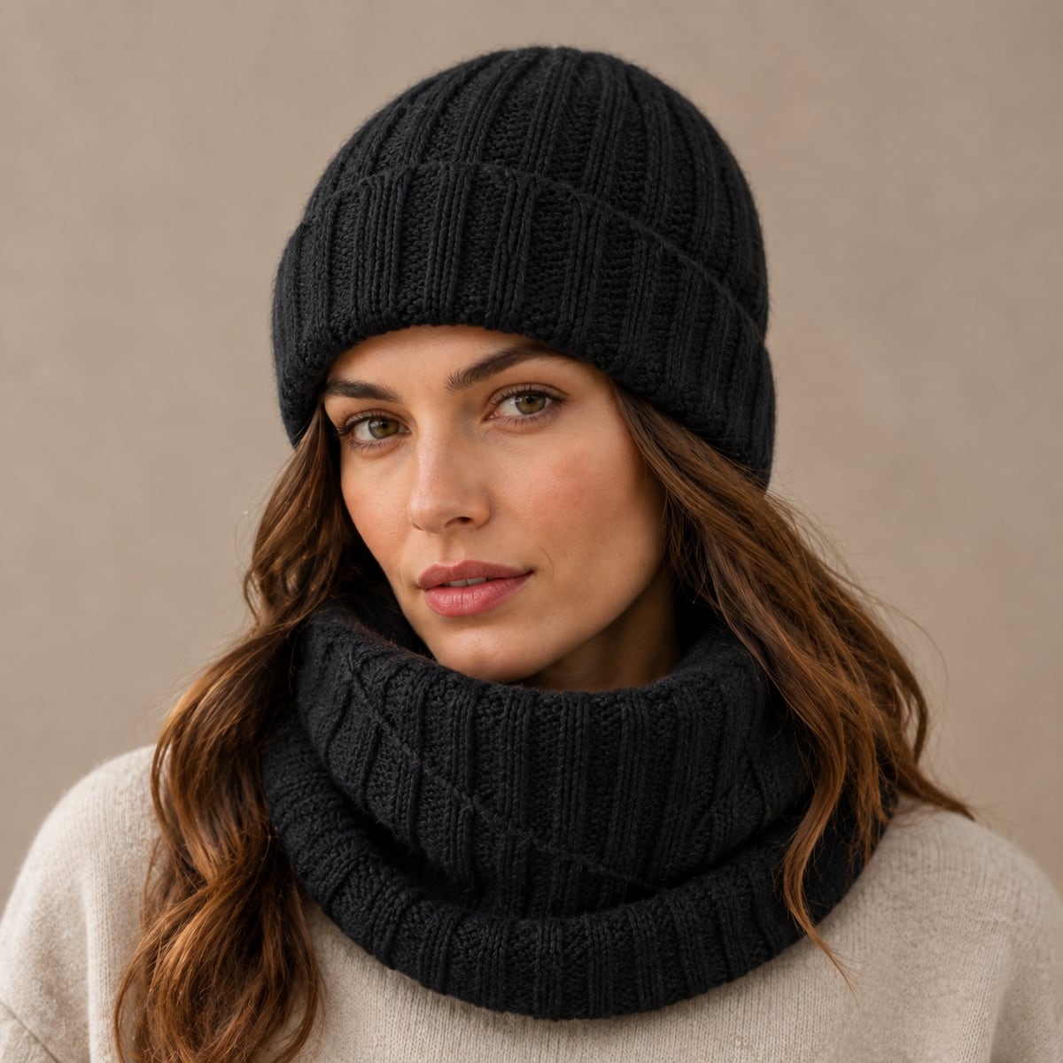 Custom Beanie – Style 07 on model