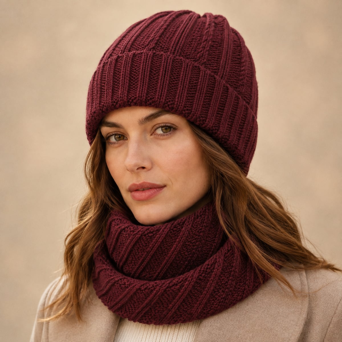 Custom Beanie – Style 07 on model