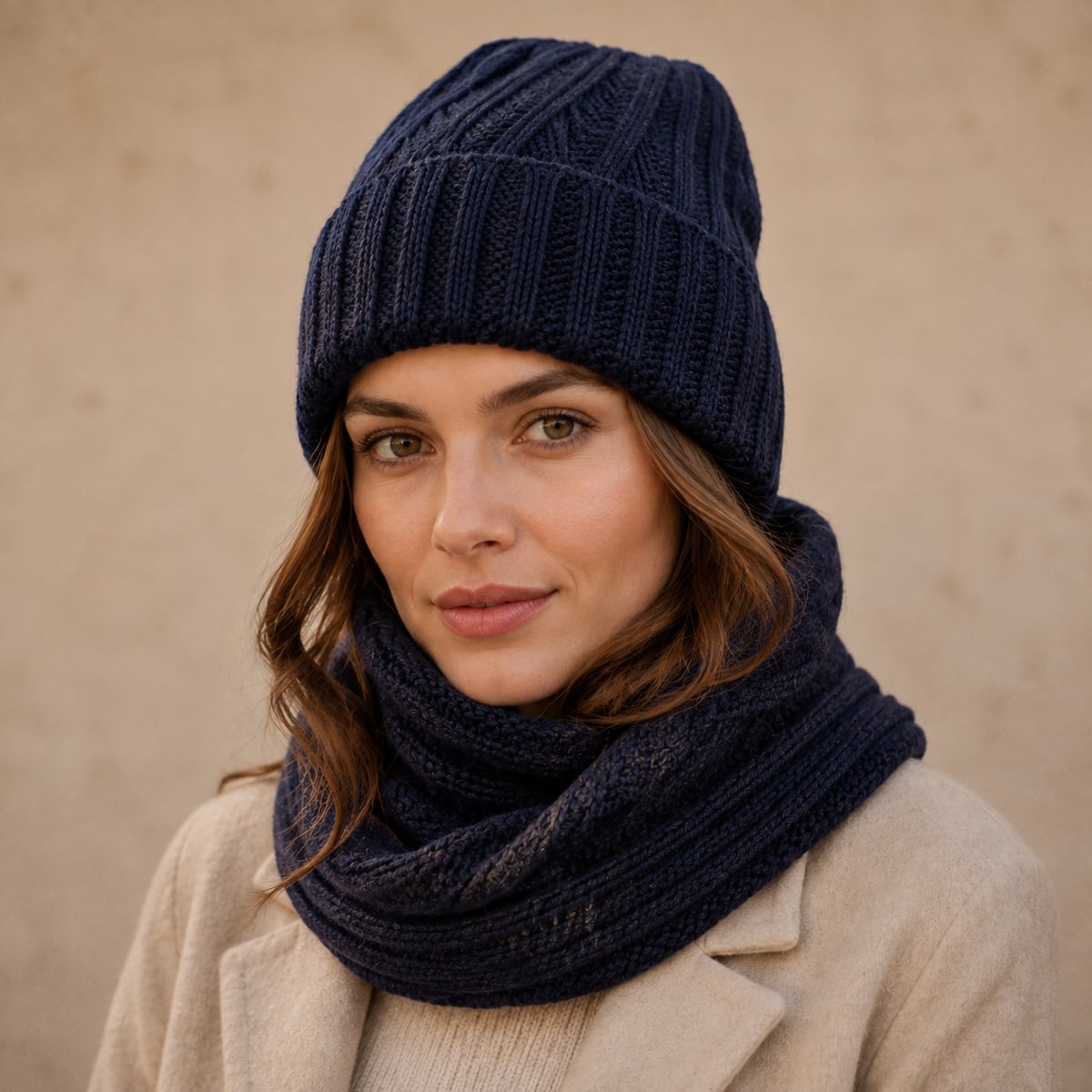 Custom Beanie – Style 07 on model
