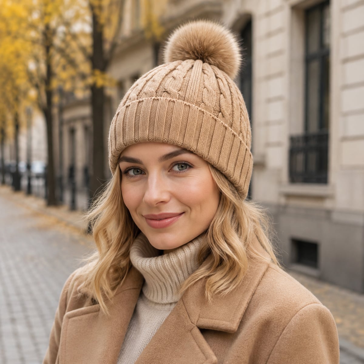 Custom Beanie – Style 08 on model