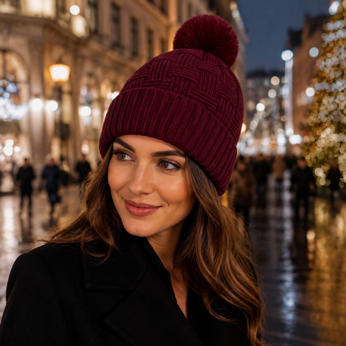 Custom Beanie – Style 10 on model