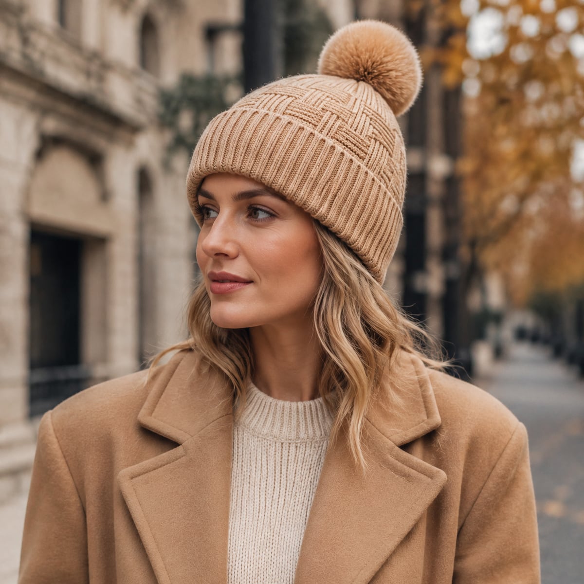 Custom Beanie – Style 10 on model
