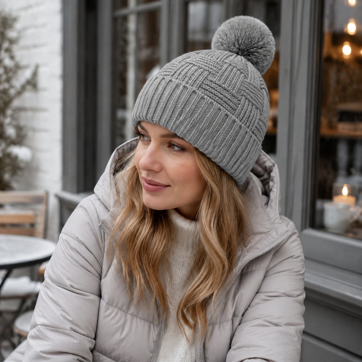 Custom Beanie – Style 10 on model