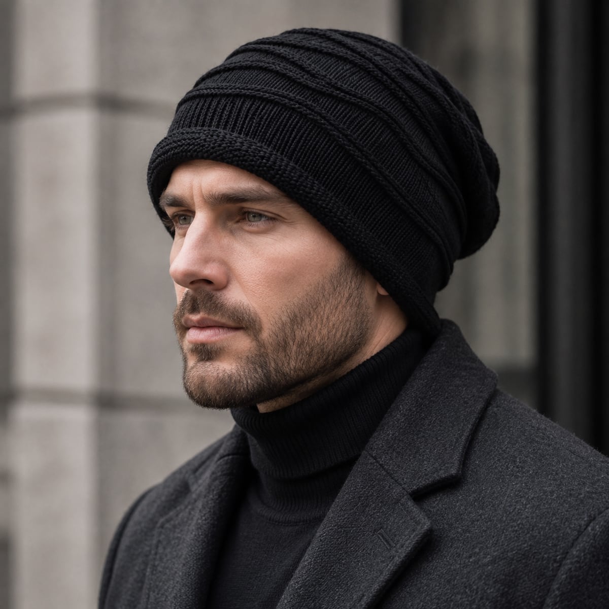Custom Beanie – Style 11 on model