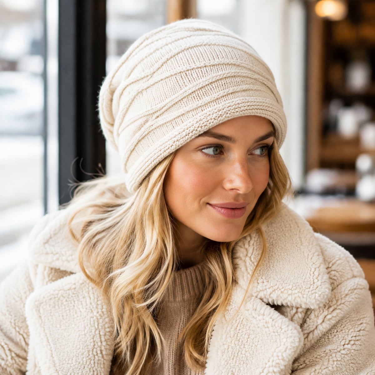 Custom Beanie – Style 11 on model