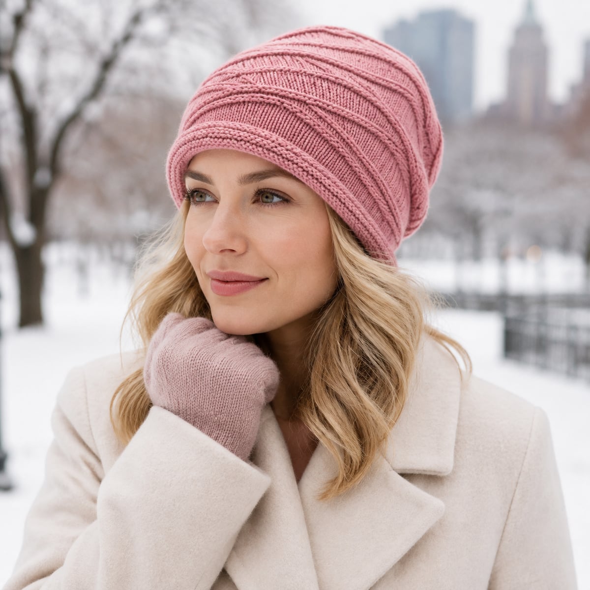 Custom Beanie – Style 11 on model