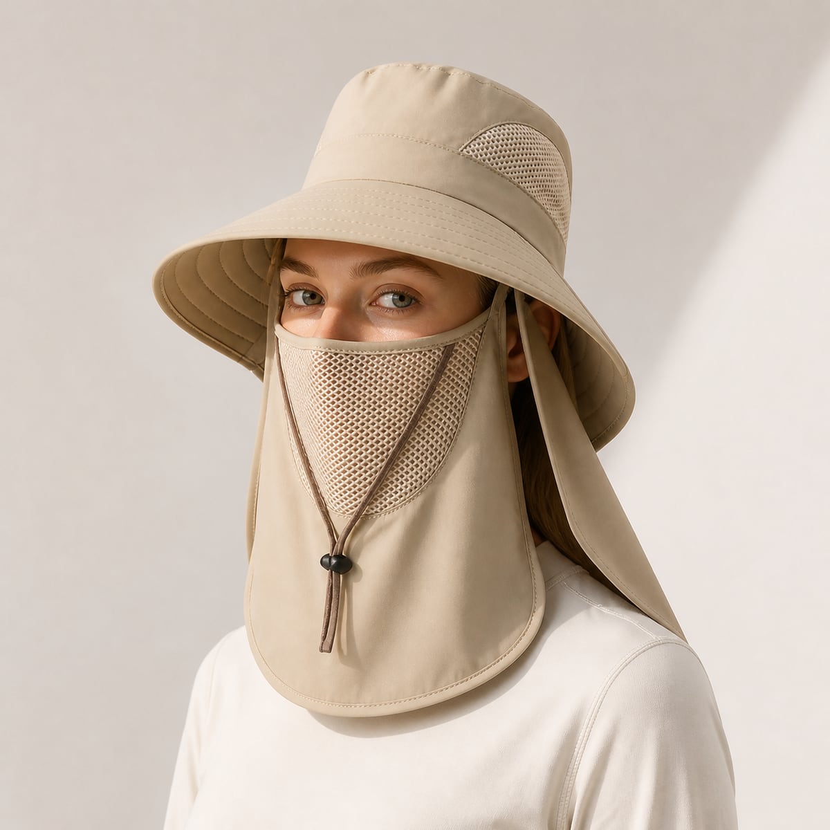 Custom Sun Hat – Style 01 on model