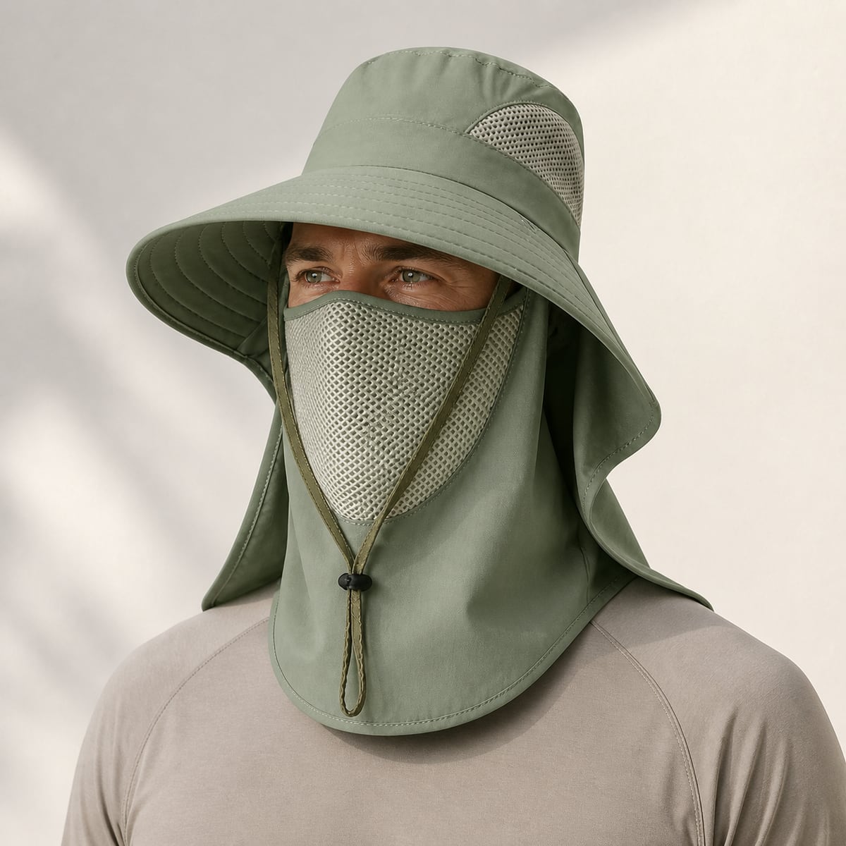 Custom Sun Hat – Style 01 on model