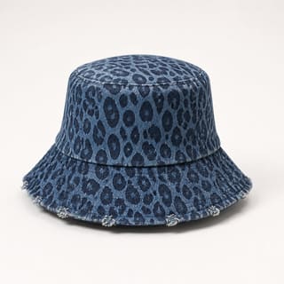 Custom Leopard Distressed Bucket Hat – Style 04 thumb 3