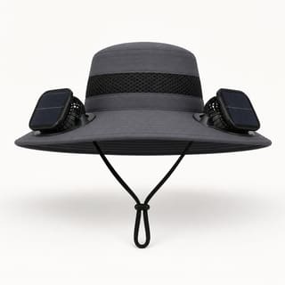 Custom Solar Fan Hat – Style 05