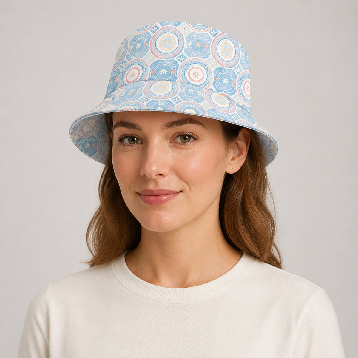 Custom Bucket Hat – Style 12 on model