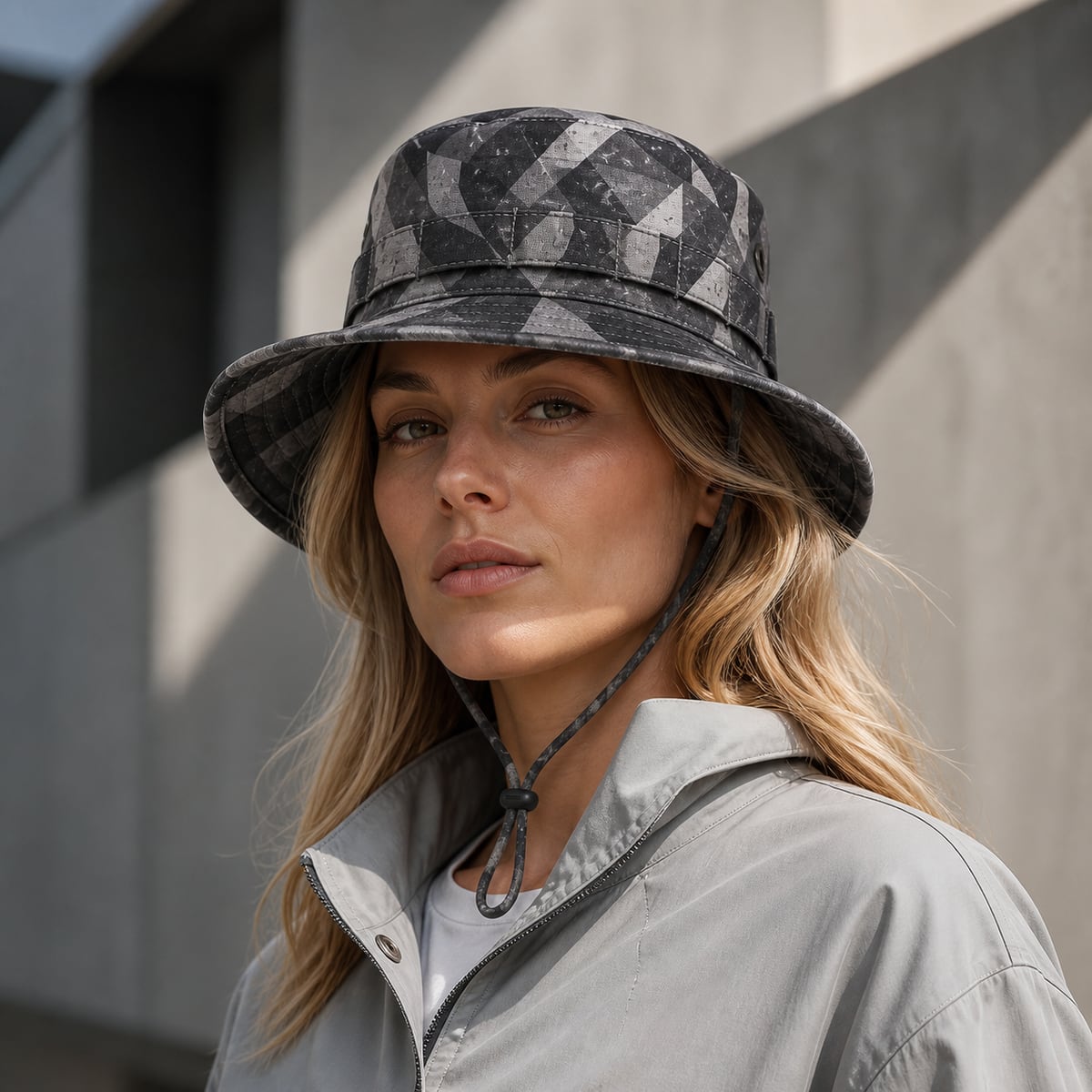 Custom Camo Boonie Hat 6 Patterns – Style 13 on model