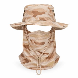 Custom Full Face Sun Hat 6 Camo Patterns – Style 14