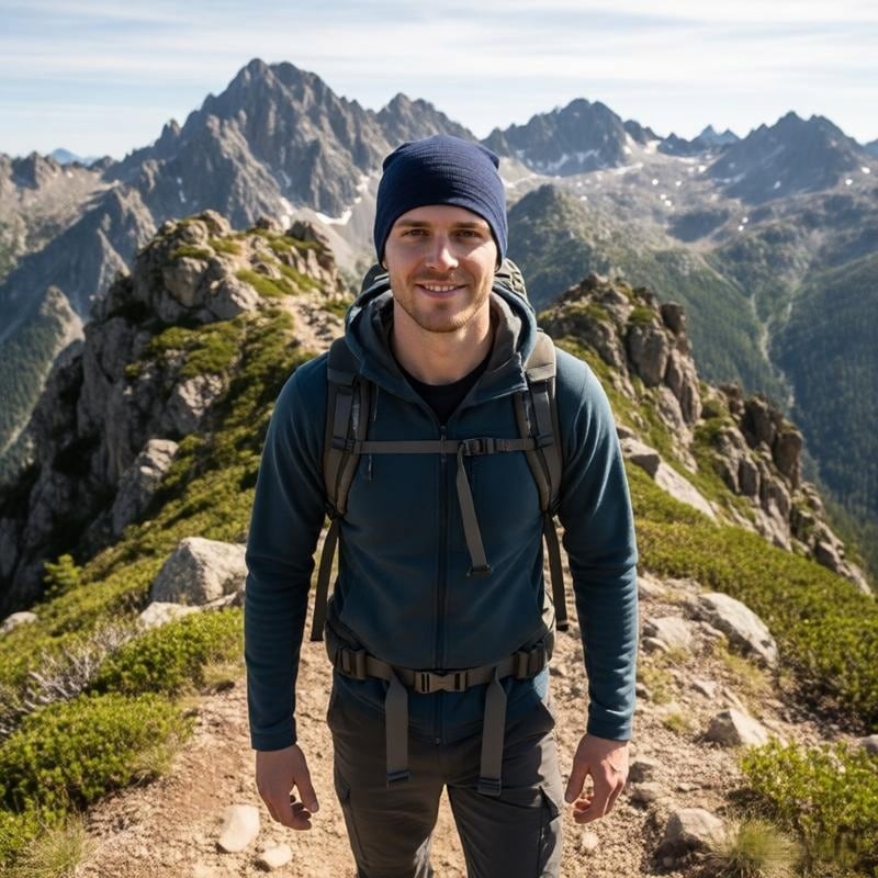 Custom Skull Cap – Style 02 on model