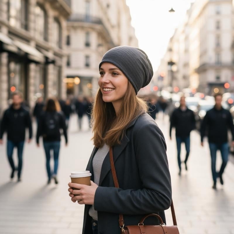 Custom Skull Cap – Style 02 on model