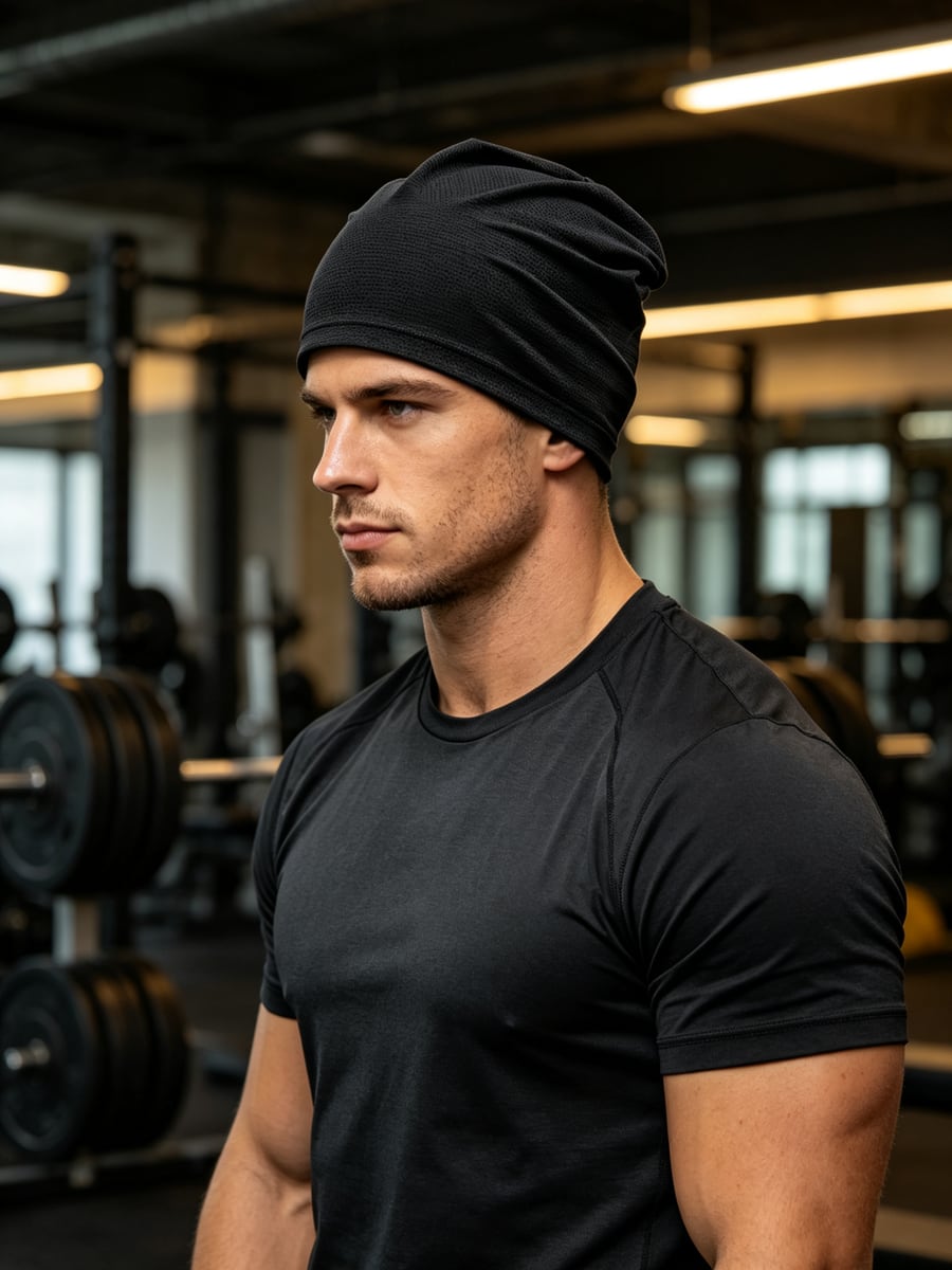 Custom Skull Cap – Style 03 on model