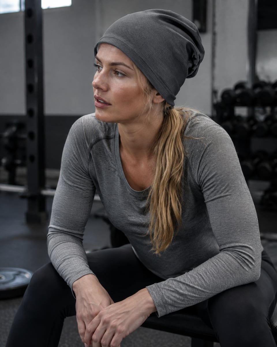 Custom Skull Cap – Style 04 on model