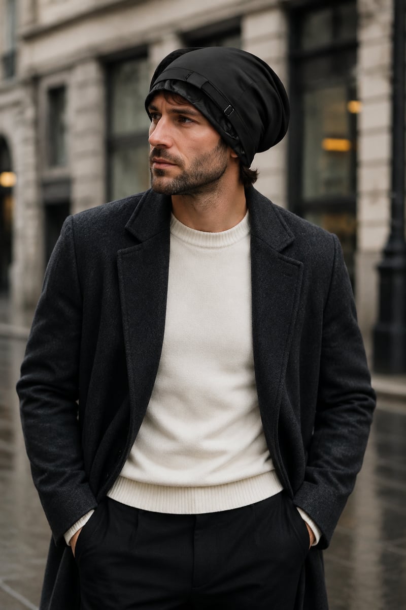 Custom Skull Cap – Style 07 on model