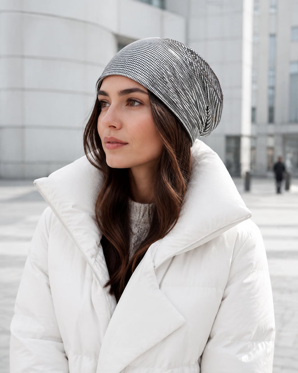 Custom Skull Cap – Style 08 on model
