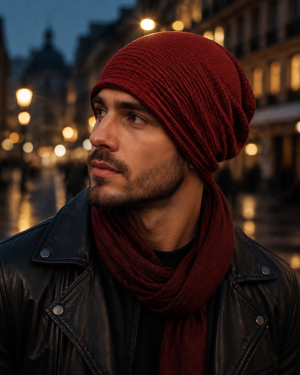 Custom Skull Cap – Style 08 on model