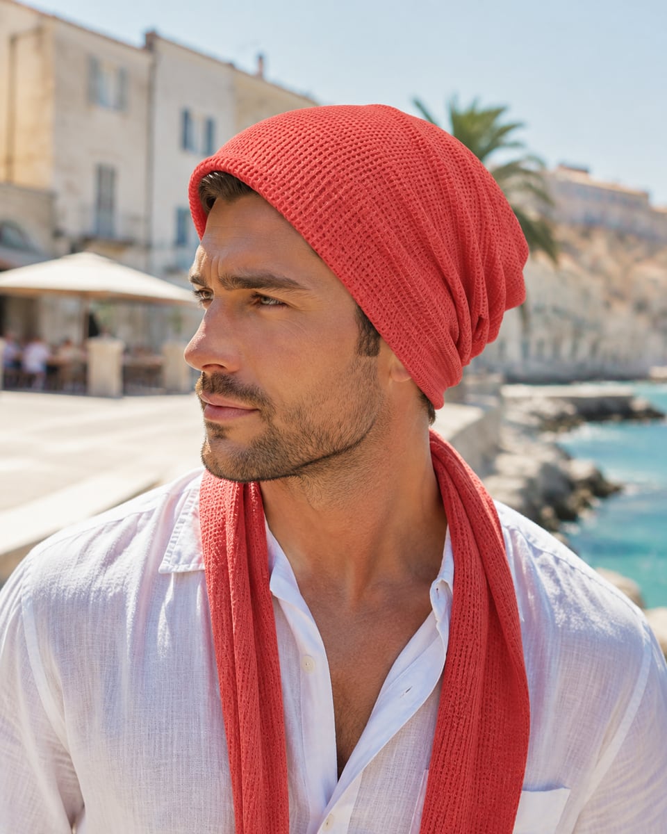 Custom Skull Cap – Style 08 on model