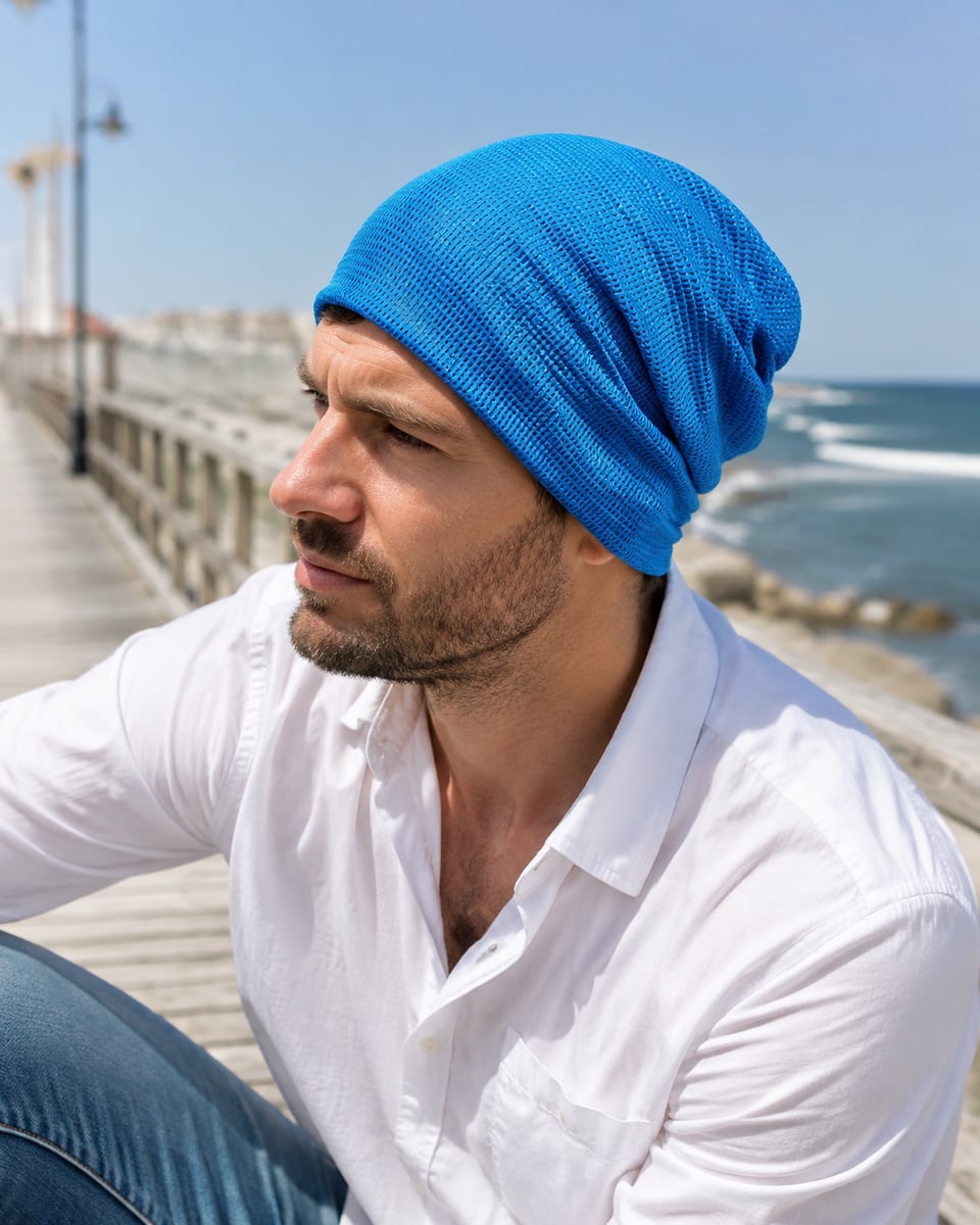 Custom Skull Cap – Style 08 on model